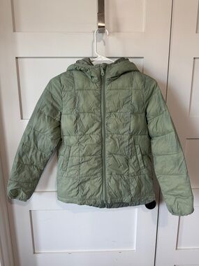Kid’s Green Puffer Jacket Primaloft Packable